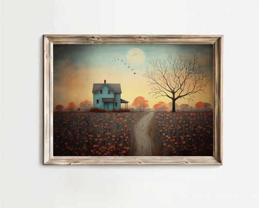 Countryside Wall Art, Rustic Home Decor, Country Landscape Print - WildfieldPrints