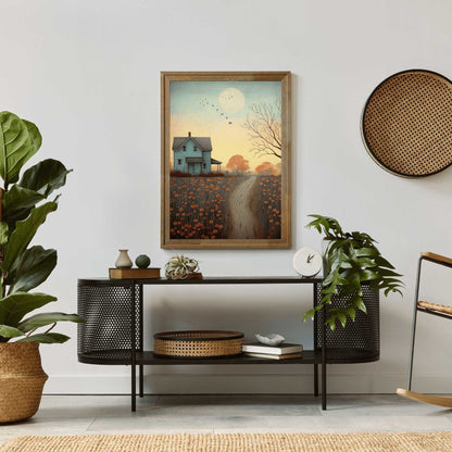 Countryside Wall Art, Rustic Home Decor, Country Landscape Print - WildfieldPrints