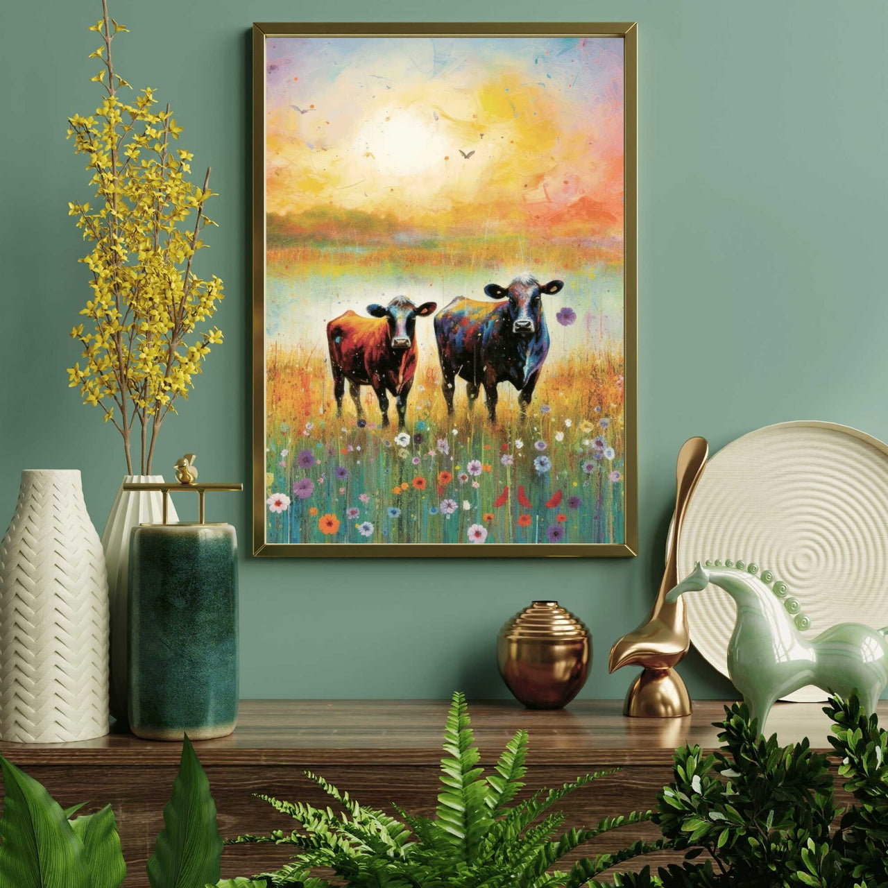 Cow Print – Farmhouse Living Room Wall Decor