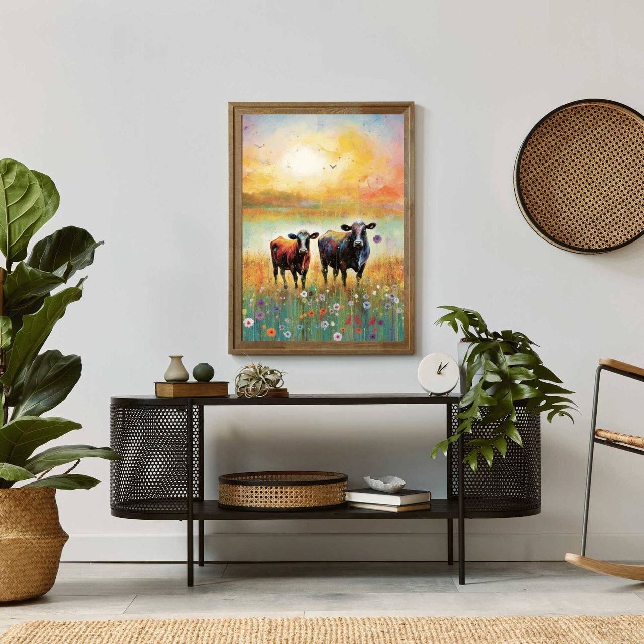 Cow Print – Farmhouse Living Room Wall Decor