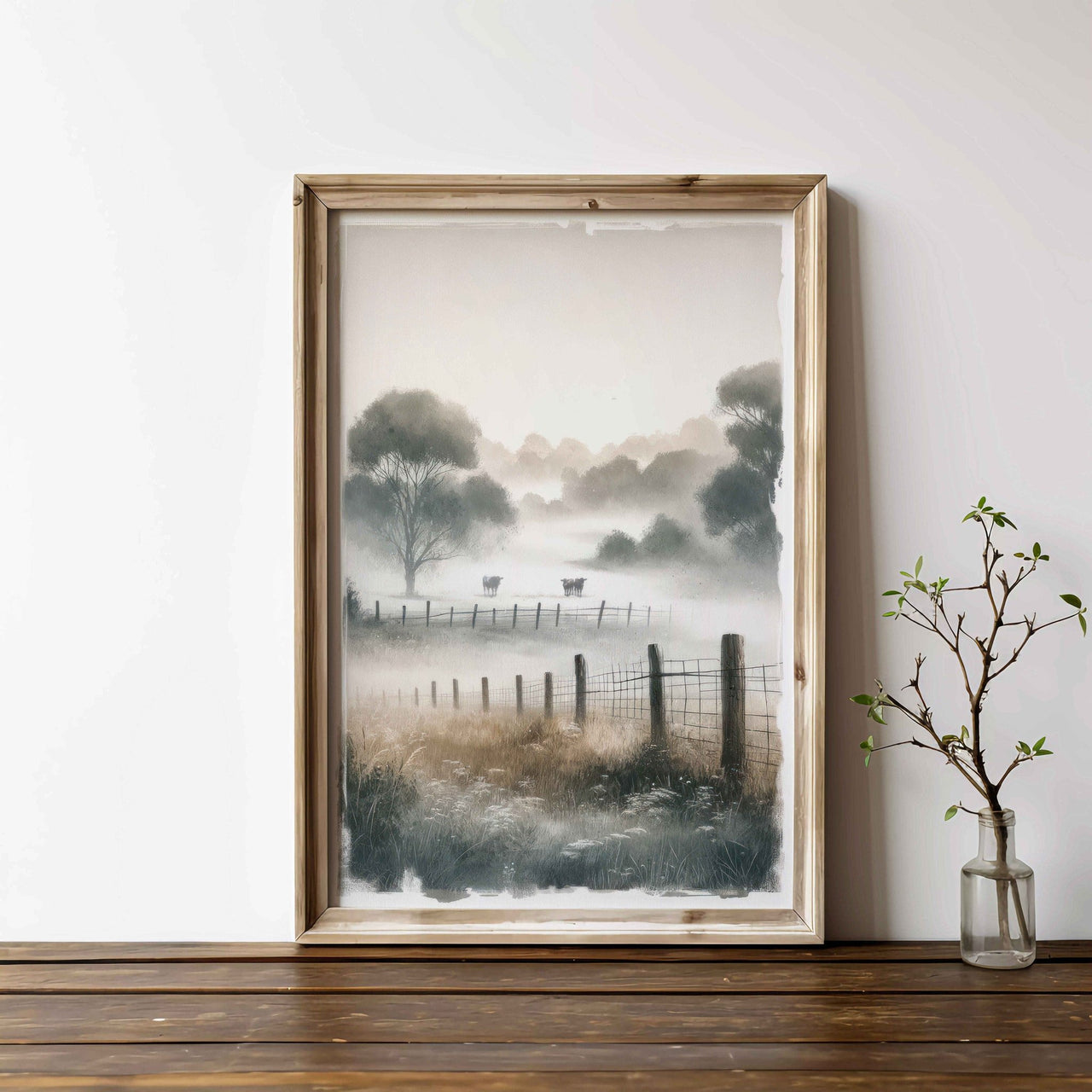 Cow Wall Art – Farm Boys Nursery Print