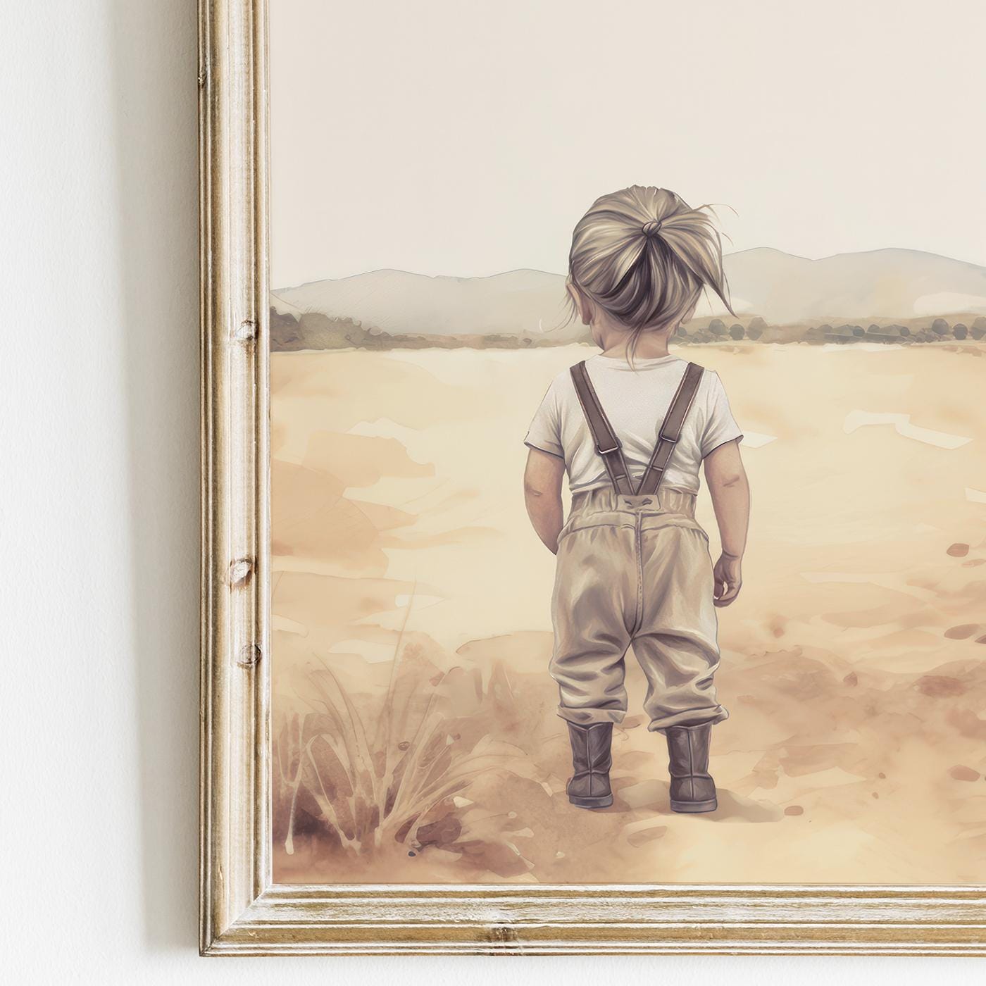 Cowgirl Nursery Prints, Farmhouse Wall Decor, Country Themed Art - WildfieldPrints