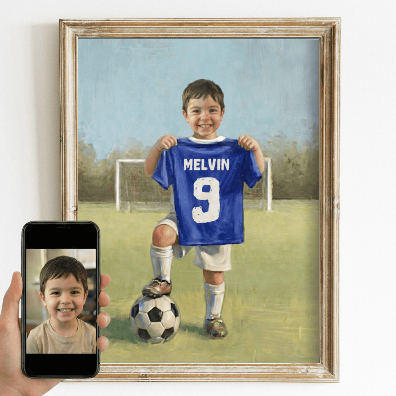 Custom Football/Soccer Print for Kids — Sports Themed Kids Room Wall Decor