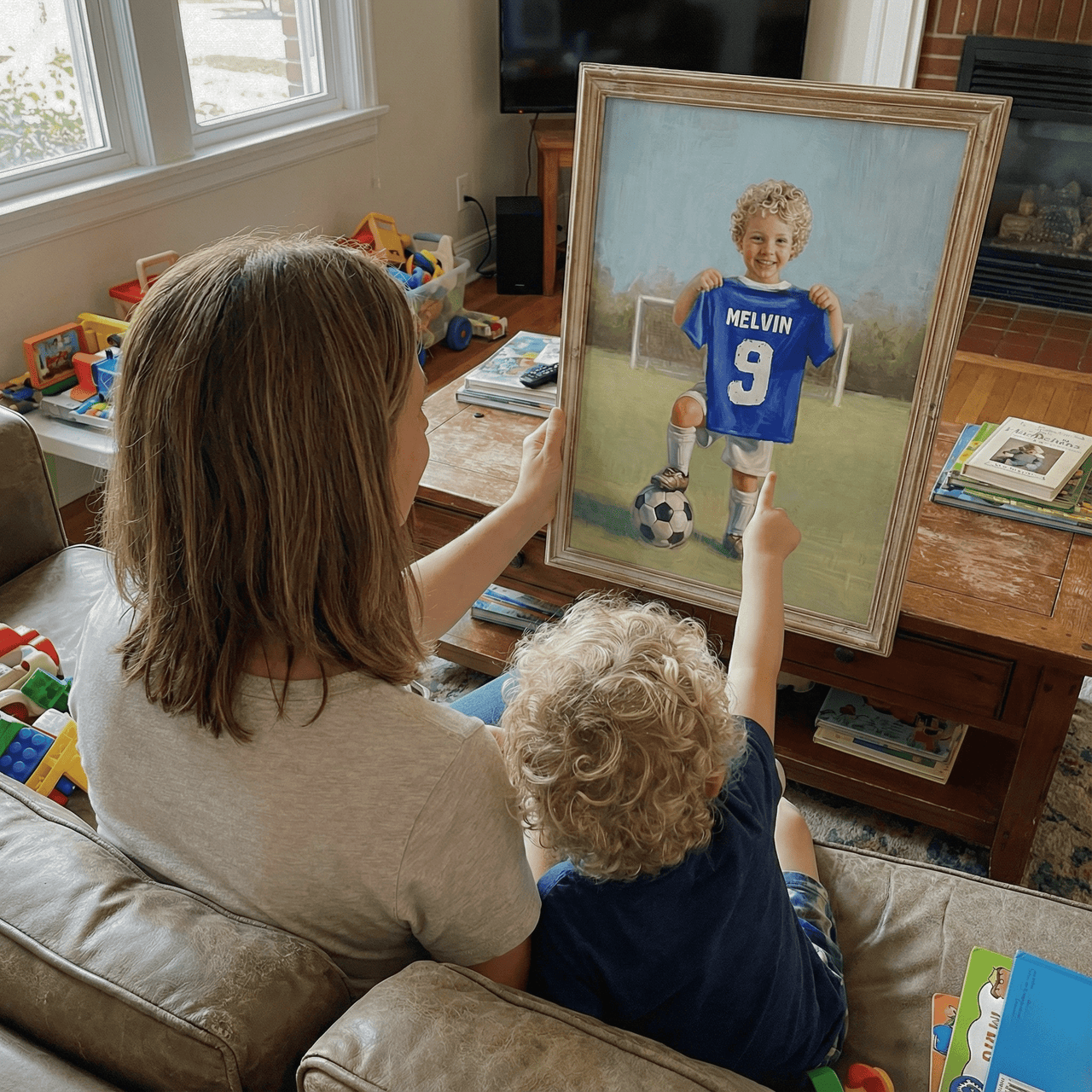 Custom Football/Soccer Print for Kids — Sports Themed Kids Room Wall Decor