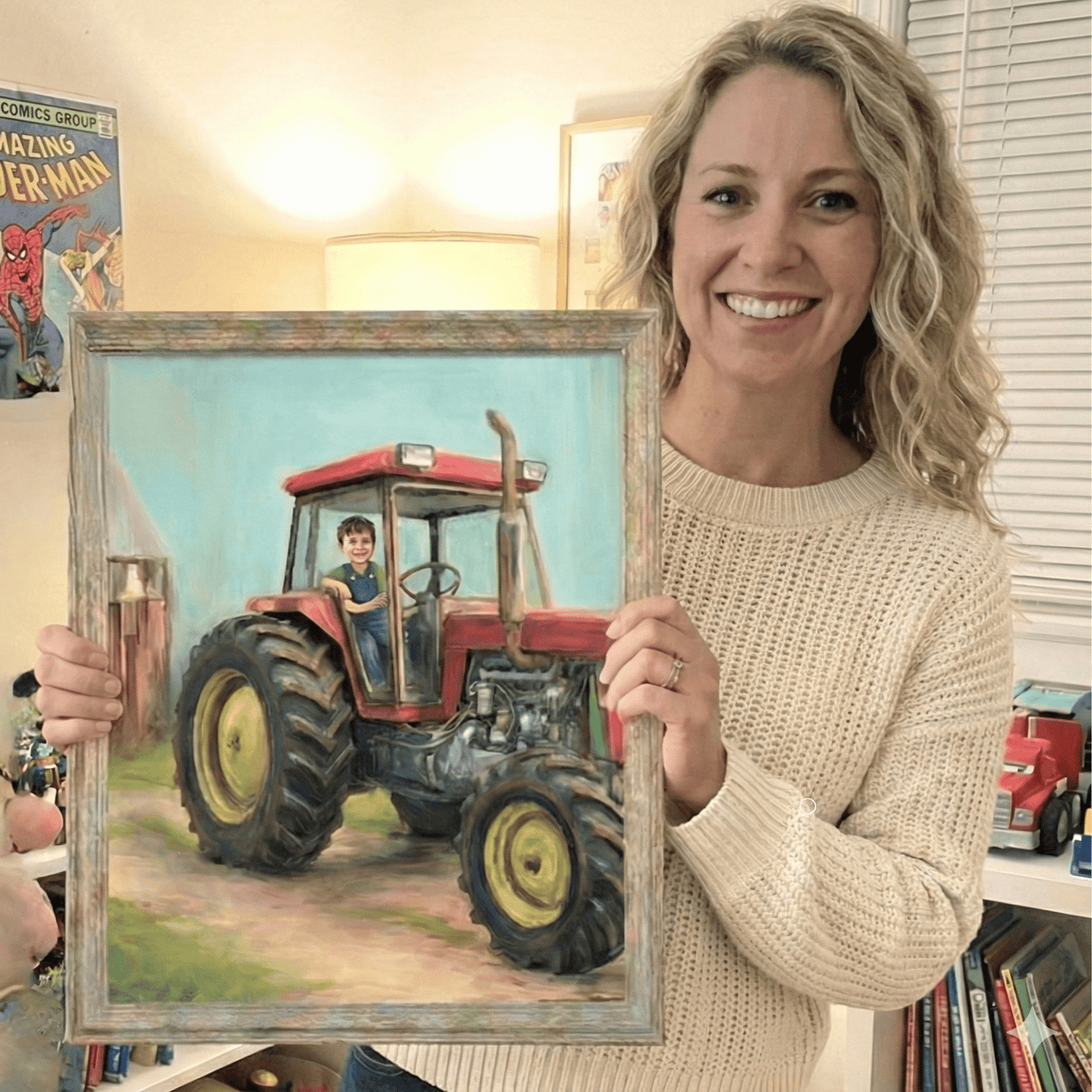 Custom Tractor Print for Kids — Farm Themed Kids Room Wall Decor