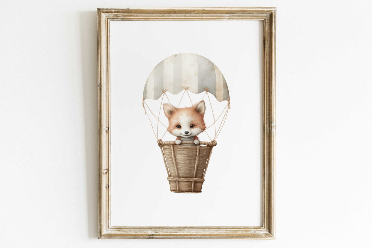 Baby Fox Wall Art – Animal Nursery Print