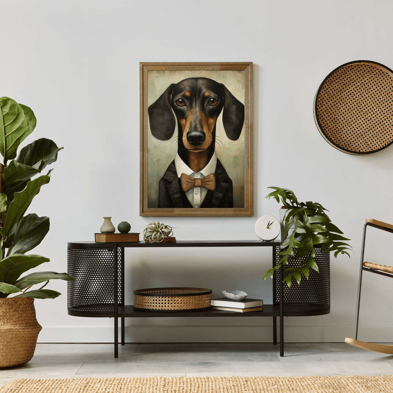 Dachshund Wall Art – Dog Living Room Print