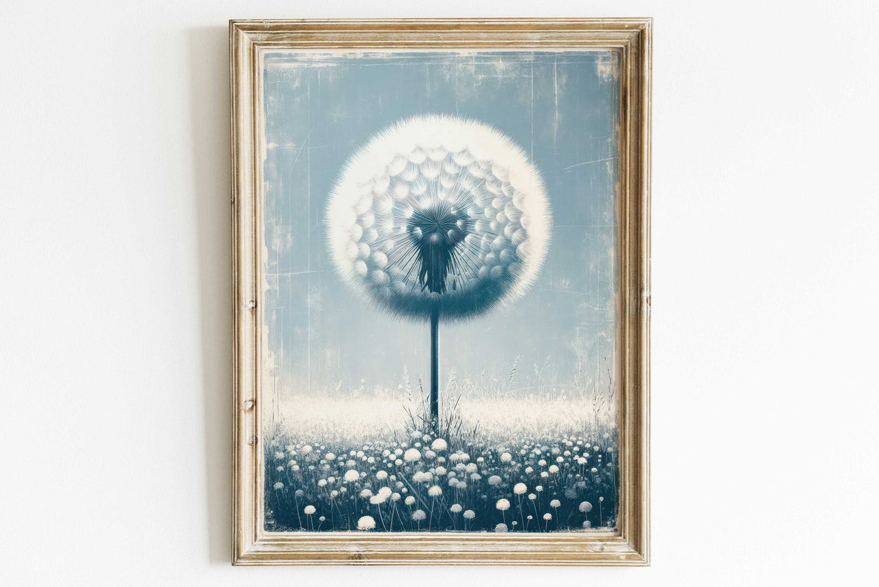 Dandelion Wall Art – Floral Nursery Print