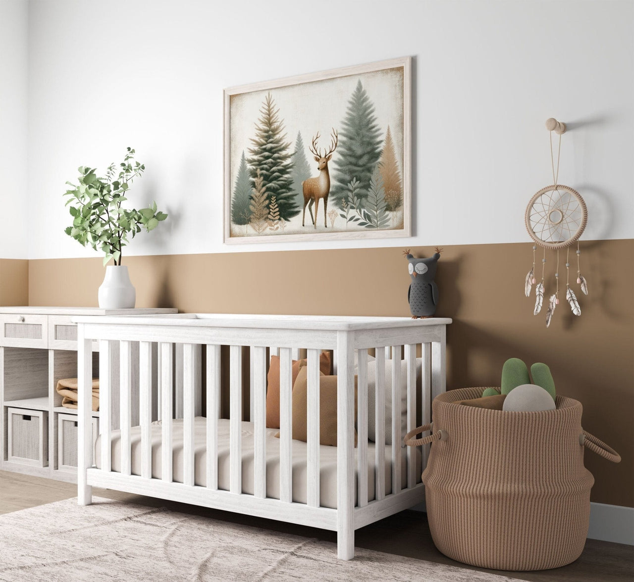 Deer Art Print – Animal Nursery Wall Decor