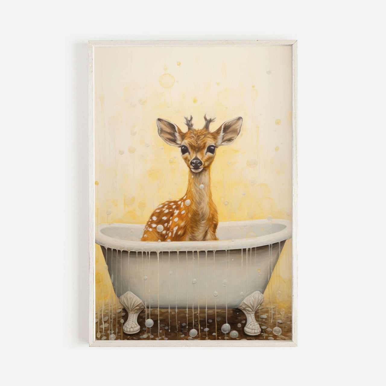 Deer Wall Art – Animal Nursery Print for Girls Room