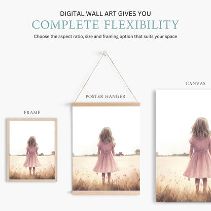 Deer Nursery Decor, Bunny & Deer Wall Art, Rabbit Print, Countryside Design - WildfieldPrints