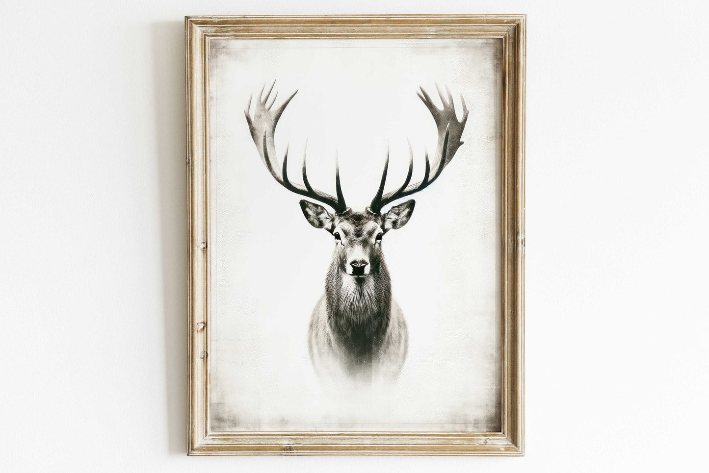 Deer Wall Art, Forest Animal Decor, Modern Farmhouse Print - WildfieldPrints