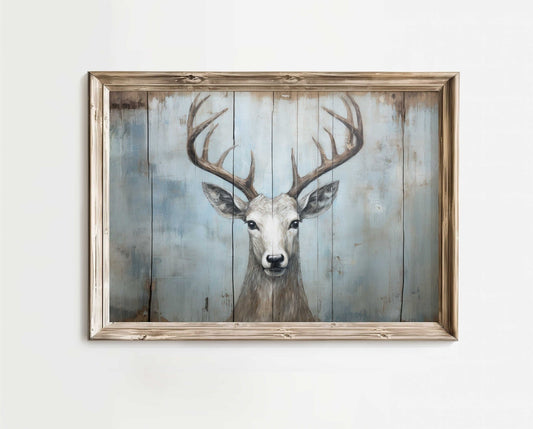 Deer Wall Art, Rustic Nature Decor, Hunting Gift Print - WildfieldPrints
