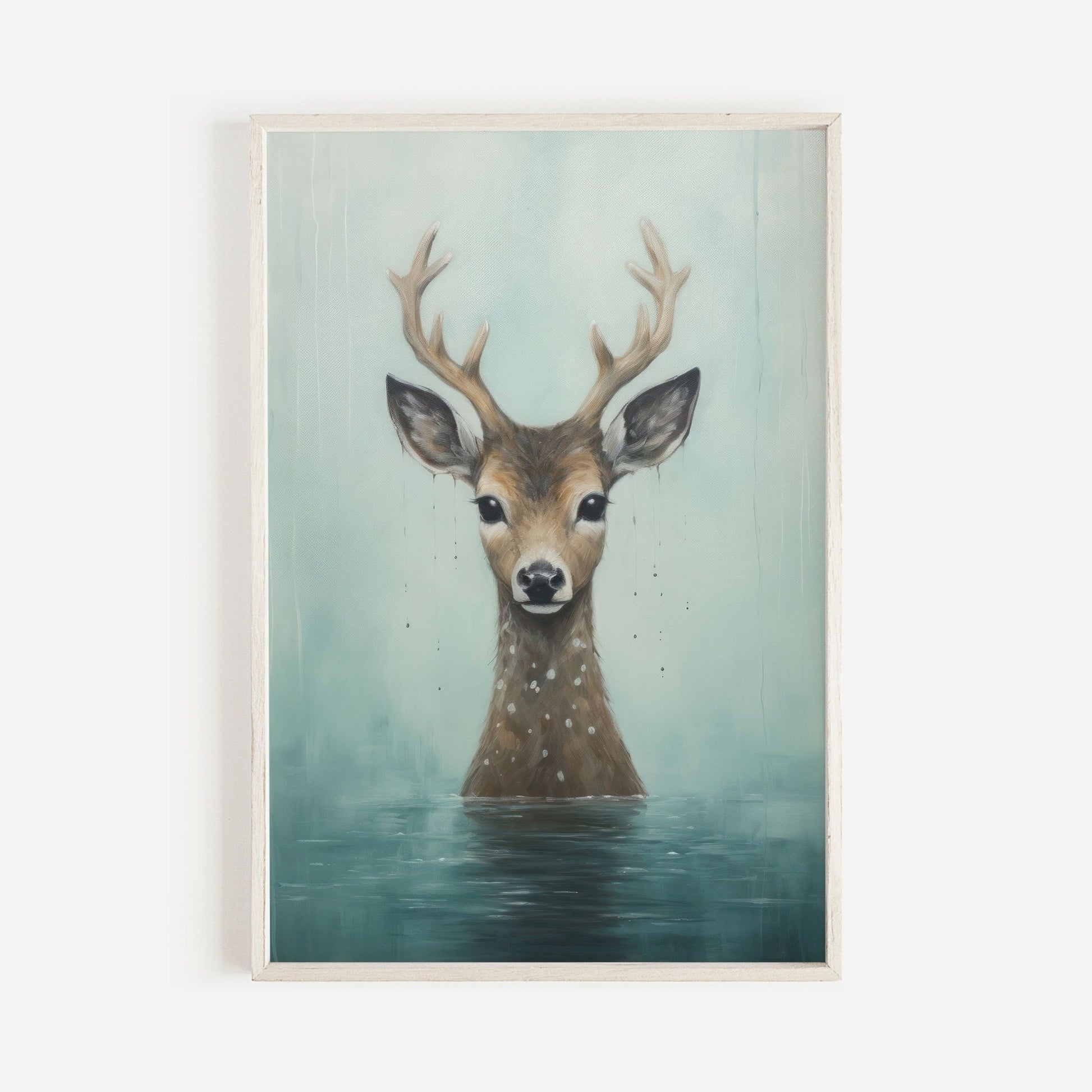 Deer Wall Art, Woodland Forest Decor, Nursery Animal Print - WildfieldPrints
