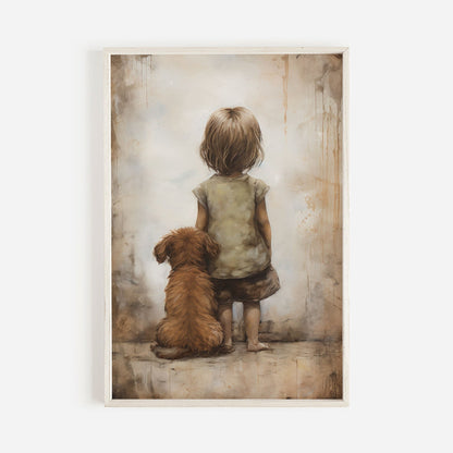 Dog Nursery Decor, Cute Animal Prints, Girls Room Wall Art - WildfieldPrints