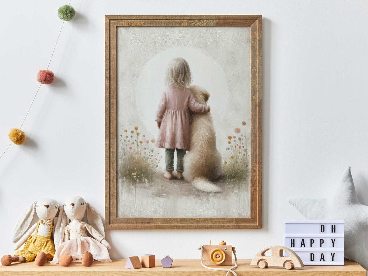 Golden Retriever Wall Art – Dog Nursery Print