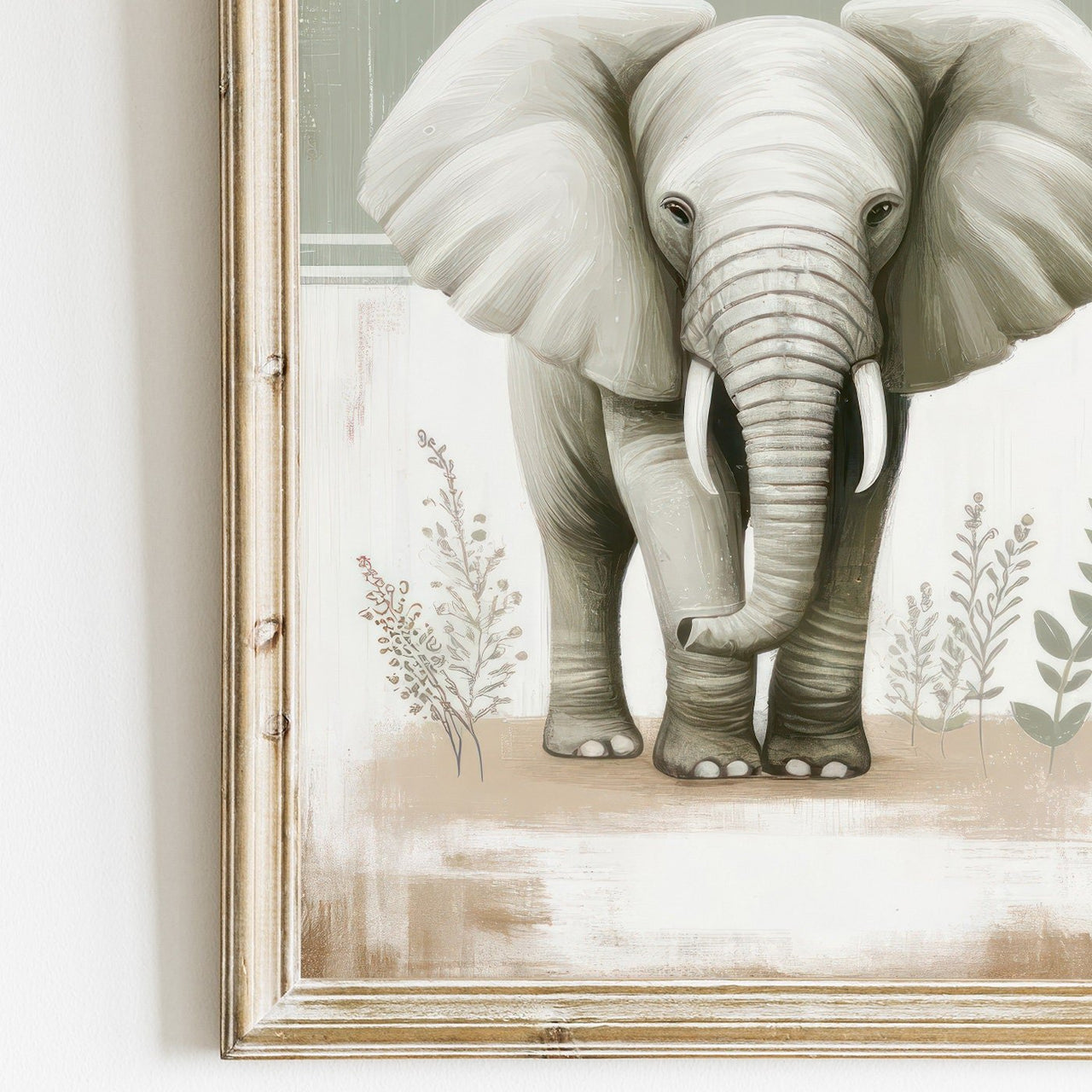 Elephant Print – Safari Kids Room Wall Art