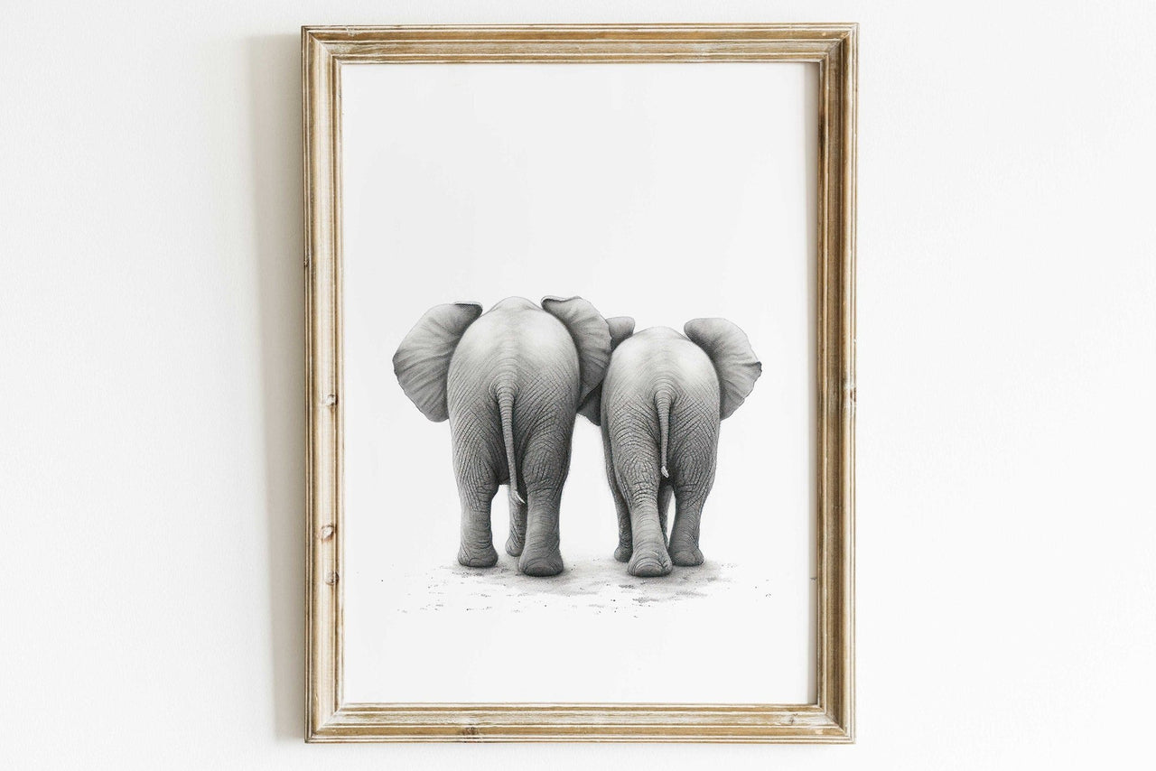 Elephant Wall Art – Safari Kids Room Decor