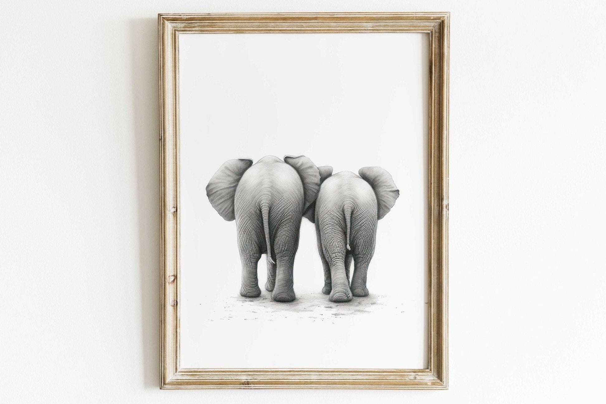 Elephant Wall Art, Safari Animal Decor, Kids Room Print - WildfieldPrints