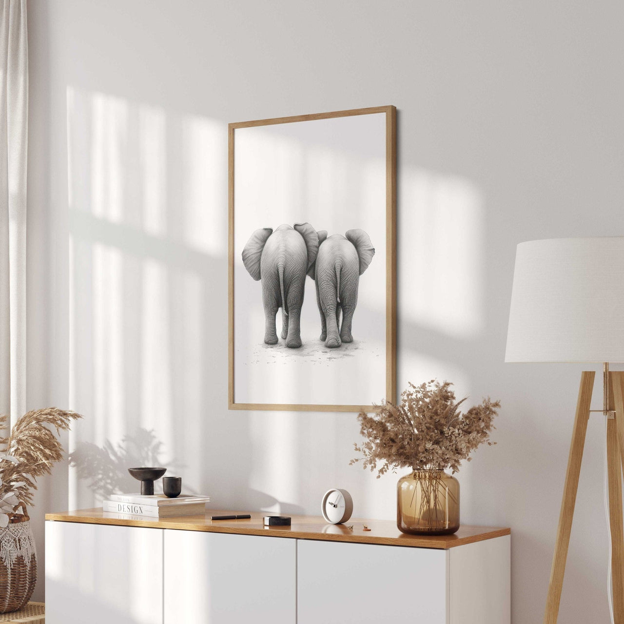 Elephant Wall Art – Safari Kids Room Decor