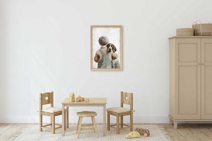 English Setter Nursery Decor, Dog Art Print, Toddler Wall Art - WildfieldPrints