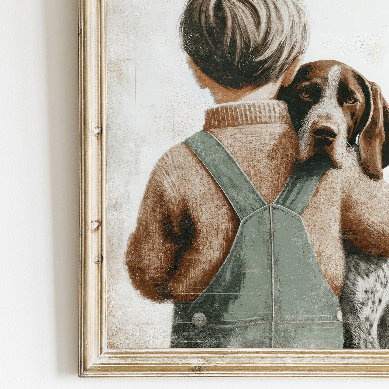 English Setter Wall Art – Dog Nursery Print for Toddlers