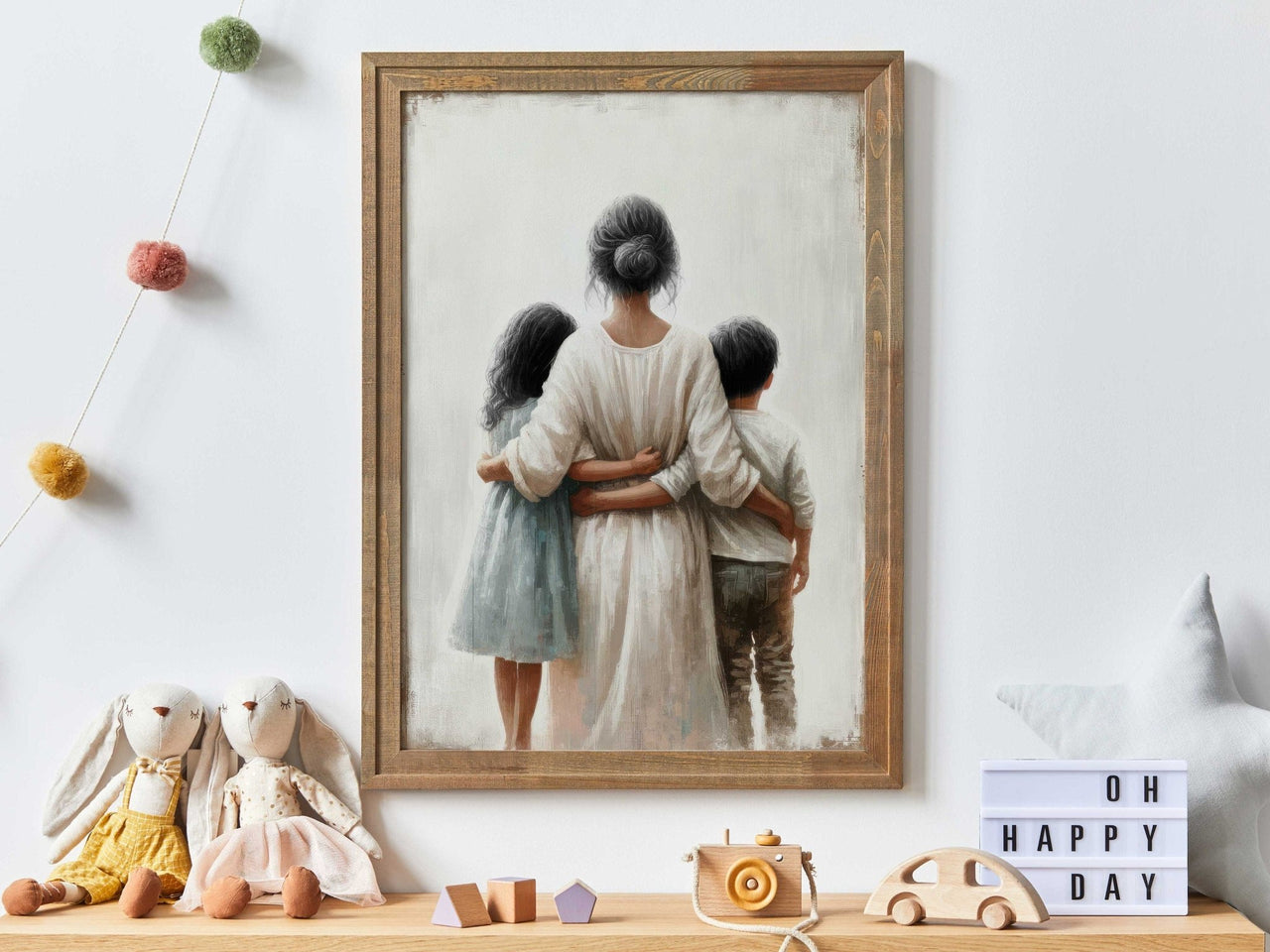 Mother and Child Print – Family Nursery Wall Art