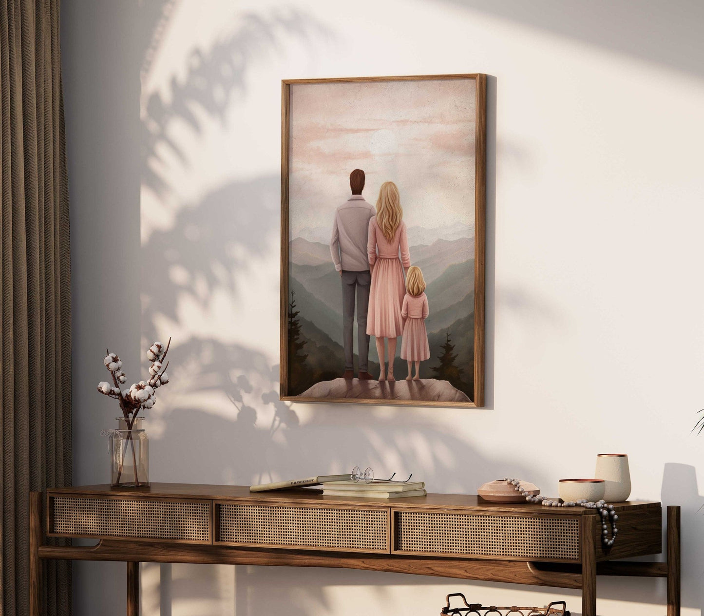 Family Bond Art, Adventure Wall Decor, Mother and Daughter Connection - WildfieldPrints