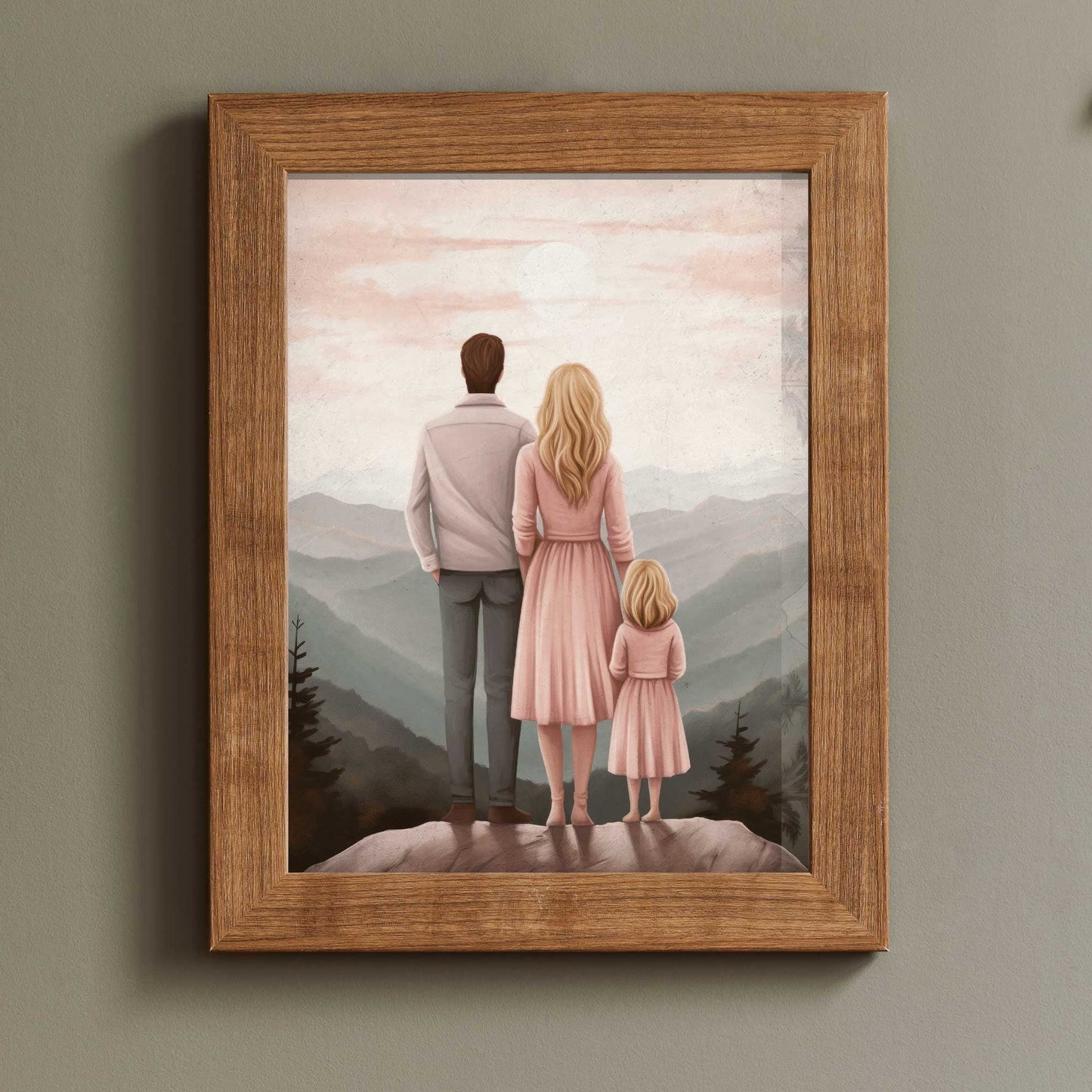 Family Bond Art, Adventure Wall Decor, Mother and Daughter Connection - WildfieldPrints