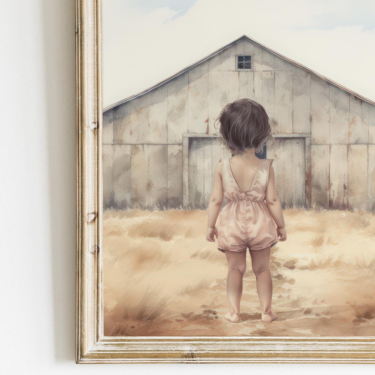 Farm Animal Wall Art – Animal Nursery Print for Girls Room • Set of 3