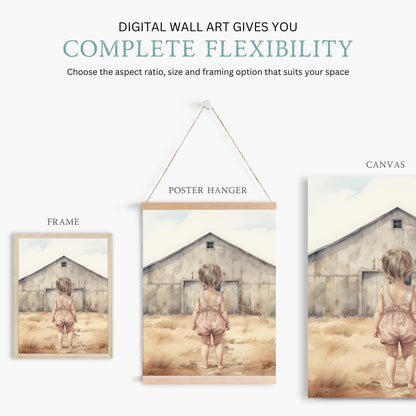 Farm Animal Prints, Rustic Nursery Decor, Goat and Goose Art - WildfieldPrints