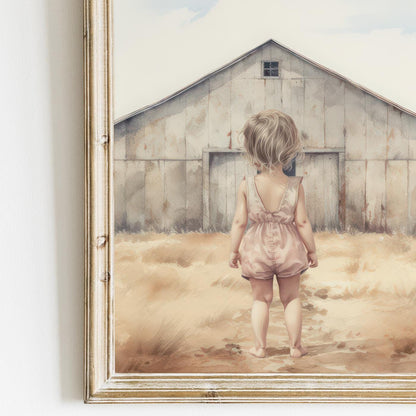 Farm Animal Prints, Rustic Nursery Decor, Goat and Goose Art - WildfieldPrints