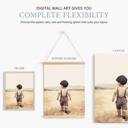 Farm Boy Prints, Rustic Nursery Decor, Cow & Tractor Wall Art - WildfieldPrints