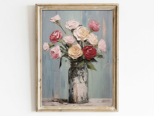 Vintage Botanical Print – Floral Living Room Wall Decor
