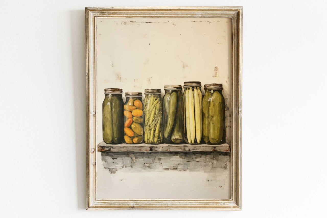 Mason Jar Wall Art – Farmhouse Kitchen Print