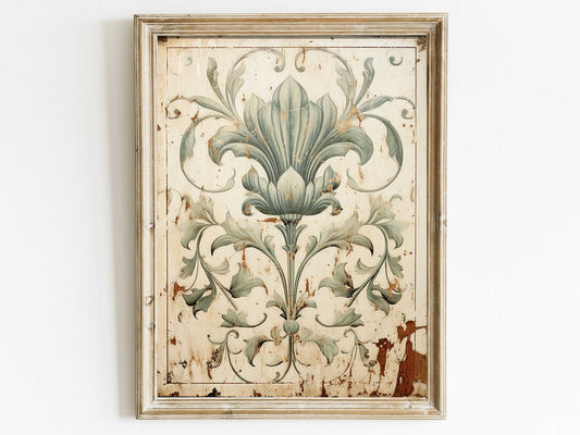 Farmhouse Ornamental Art, Rustic Home Decor, Vintage Wall Accent - WildfieldPrints