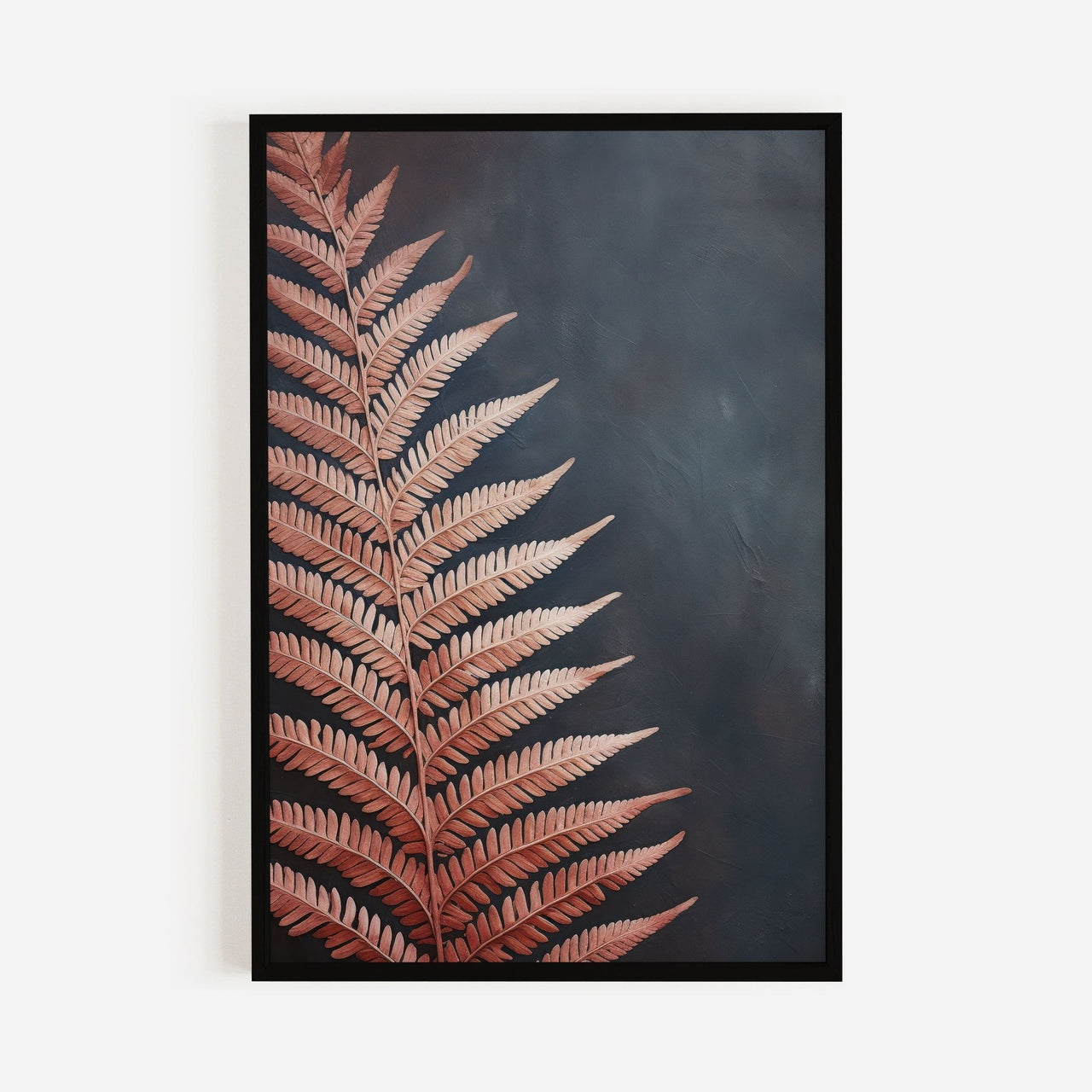Red Fern Wall Art – Botanical Living Room Print