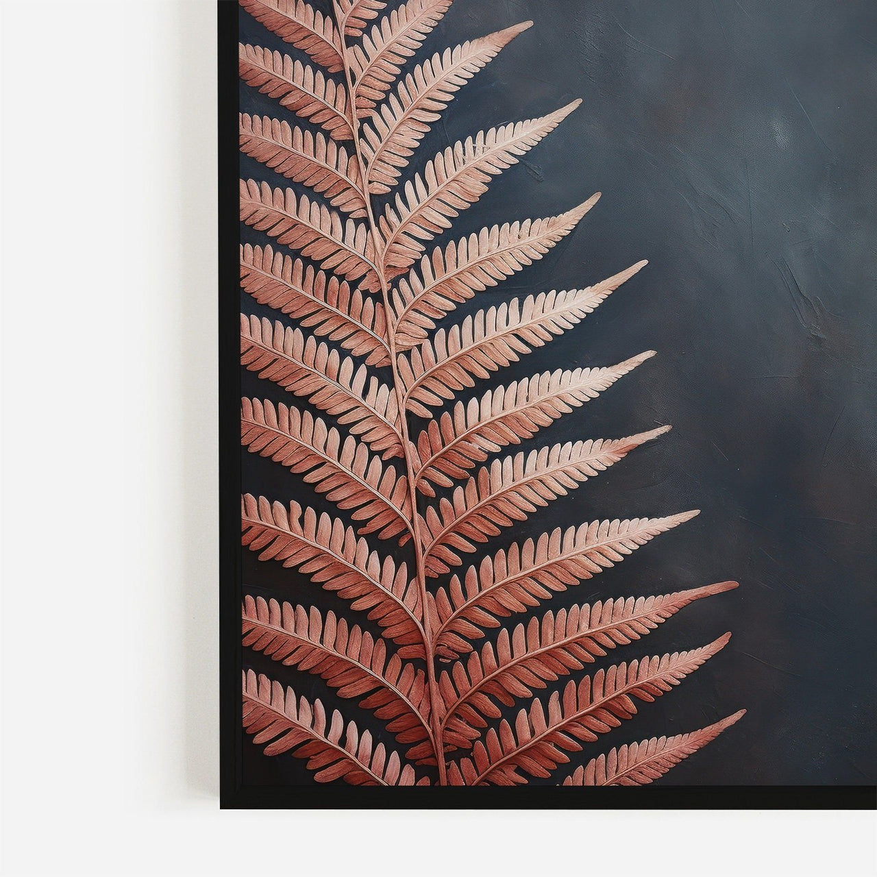 Red Fern Wall Art – Botanical Living Room Print