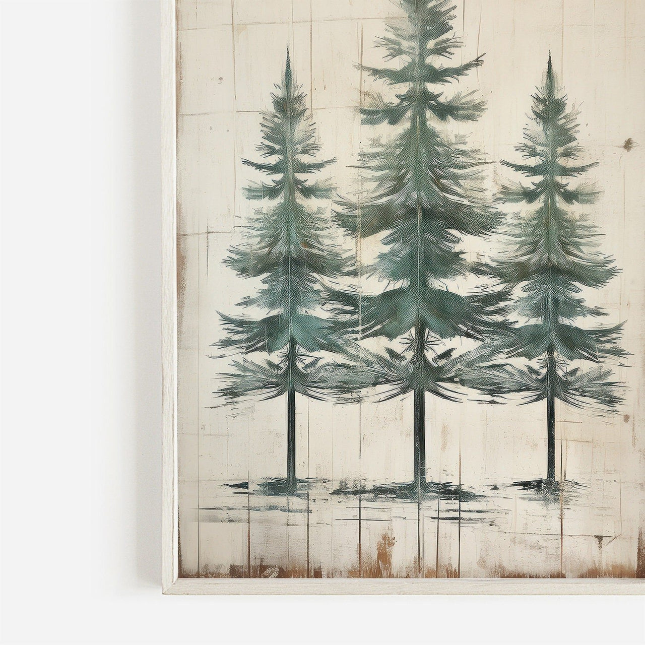 Fir Tree Wall Art – Forest Living Room Print