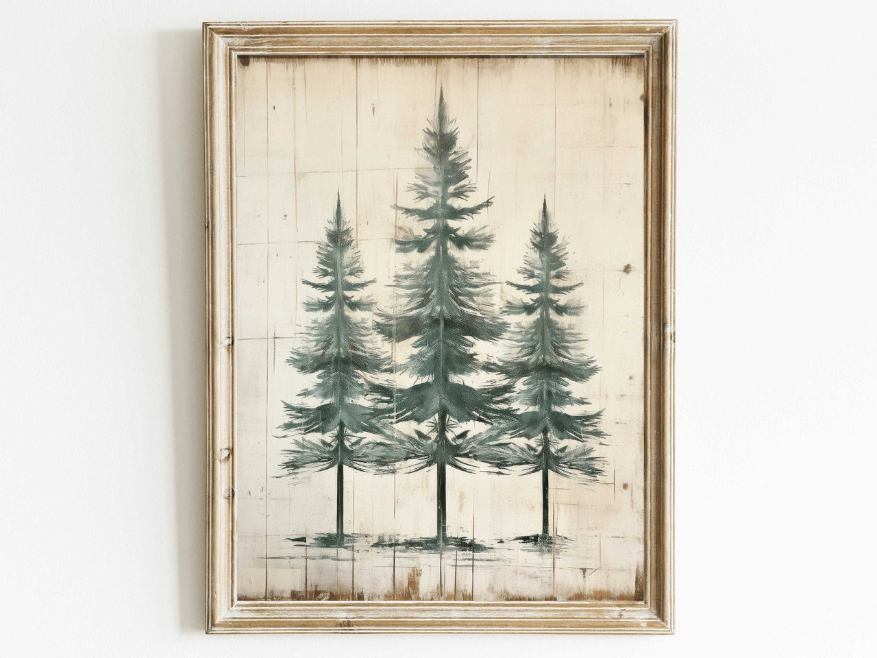 Fir Tree Wall Art – Forest Living Room Print
