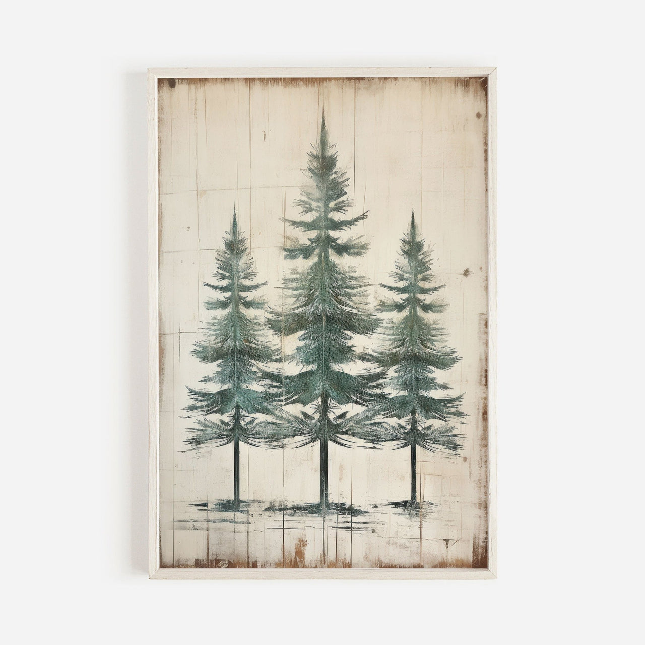 Fir Tree Wall Art – Forest Living Room Print