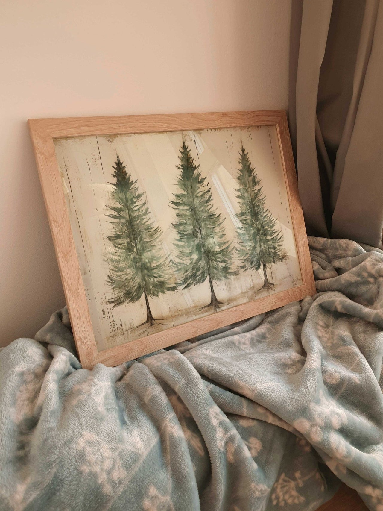 Spruce Tree Wall Art – Farmhouse Kids Room Decor