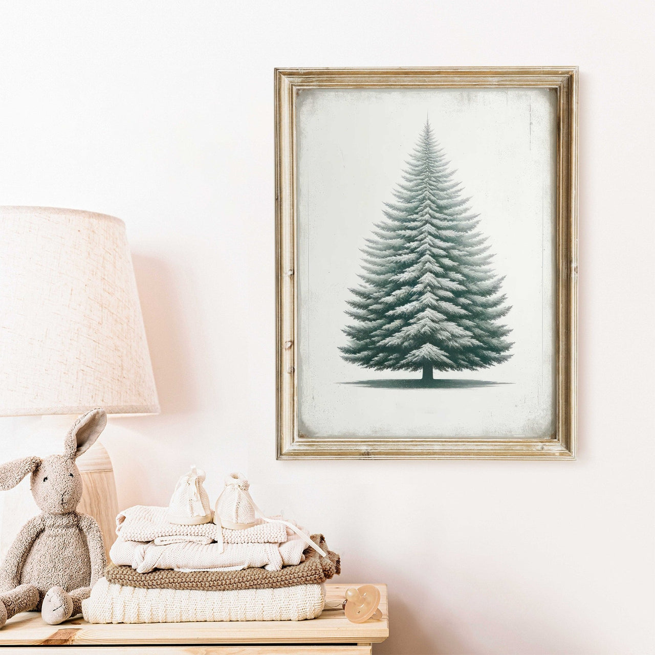 Fir Tree Wall Art – Nature Girls Room Print