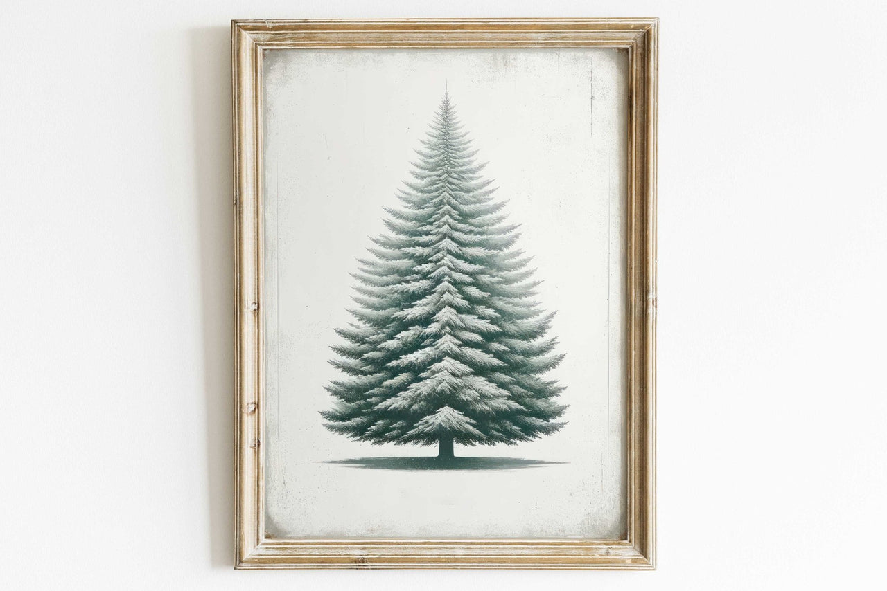 Fir Tree Wall Art – Nature Girls Room Print