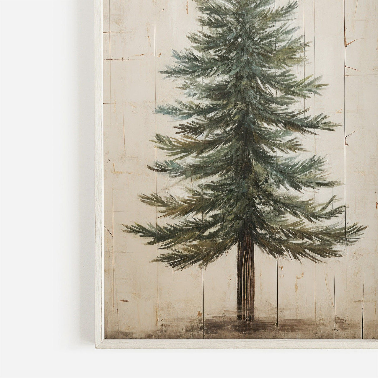 Spruce Tree Wall Decor – Nature Living Room Print