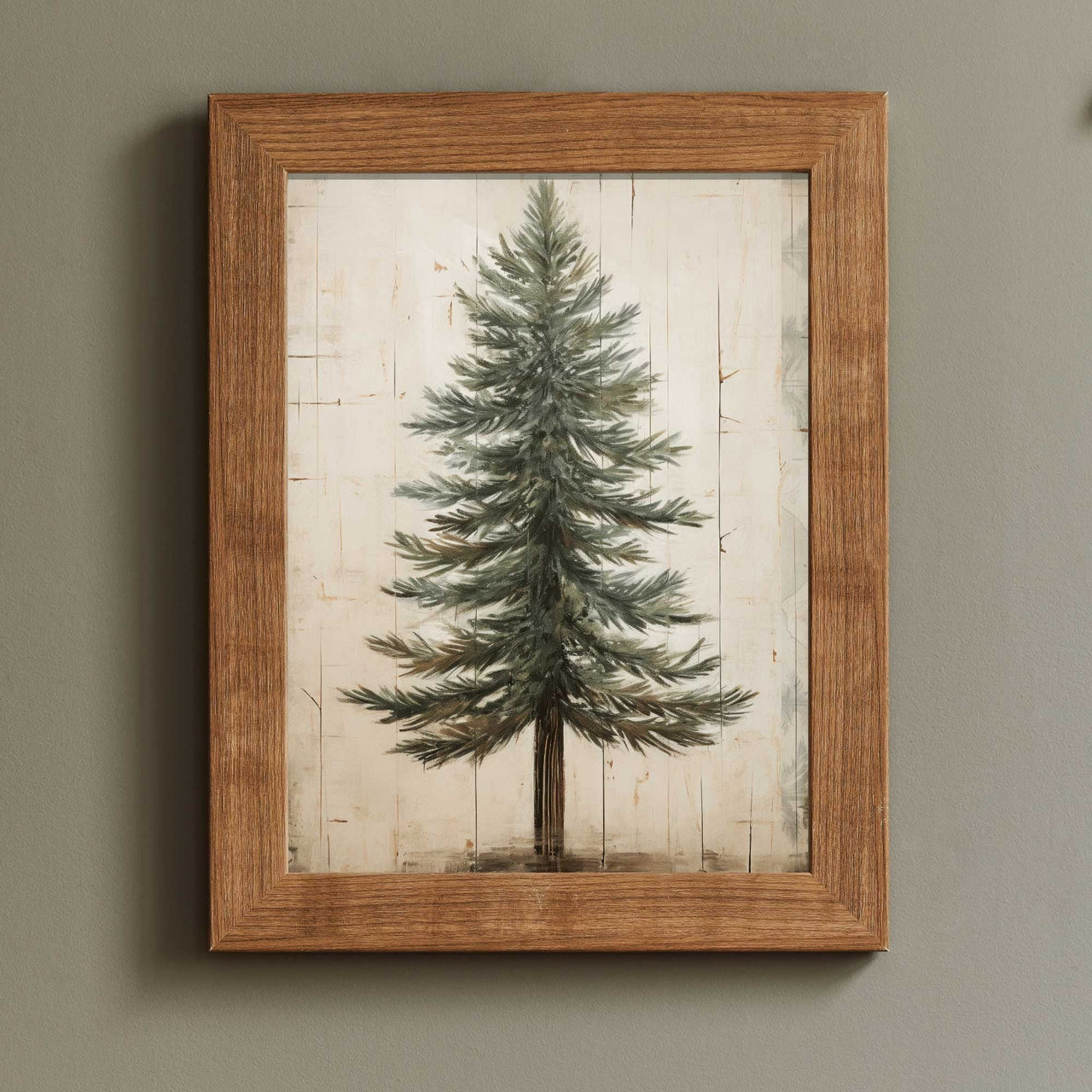 Spruce Tree Wall Decor – Nature Living Room Print