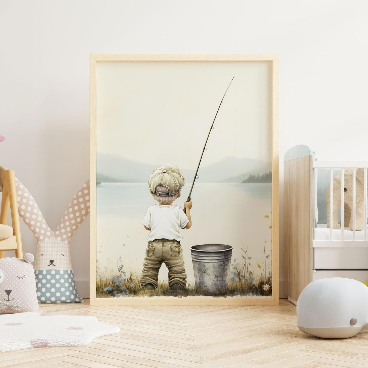 Fishing Wall Art – Animal Boys Room Decor