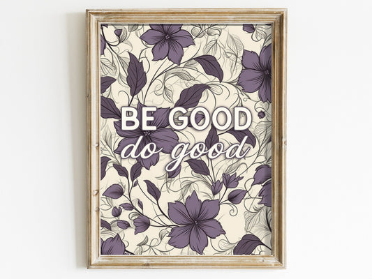 Vintage Flower Wall Art – Floral Living Room Print