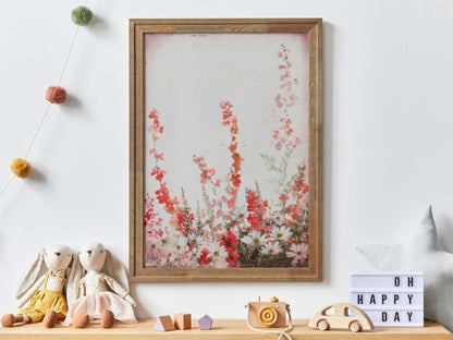 Floral Wall Decor, Rustic Botanical Art, Wildflower Prints - WildfieldPrints