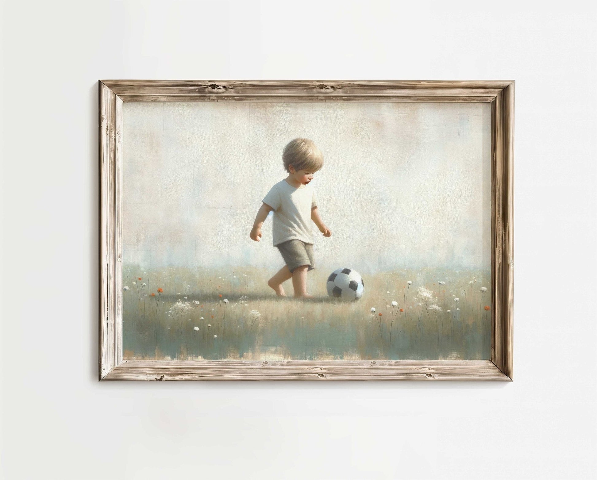 Football Nursery Decor, Soccer Art for Boys, Sports Room Decor - WildfieldPrints